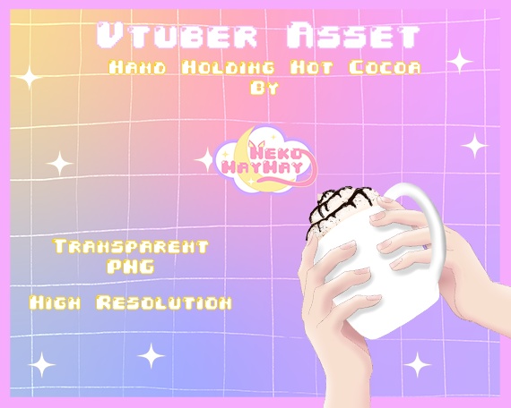 ホットチョコレート ーを持つ手