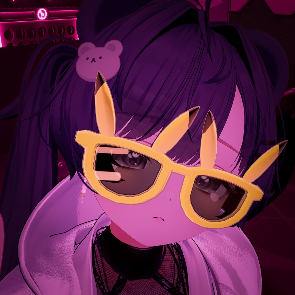 【⚡️無料配布チュウ⚡️】ぶちあげ!DJピカチュウ風サングラスとメガネ