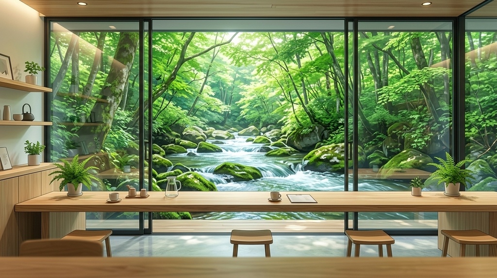 【無料/低画質版】夏の青森・エモい旅背景2種セット（ねぶた祭り/奥入瀬渓流）【雑談・おやすみ配信用】