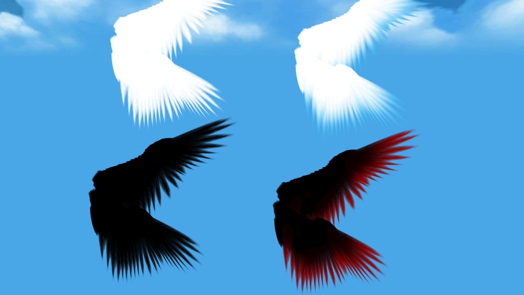 【無料】罪なる翼セット【VRChat】