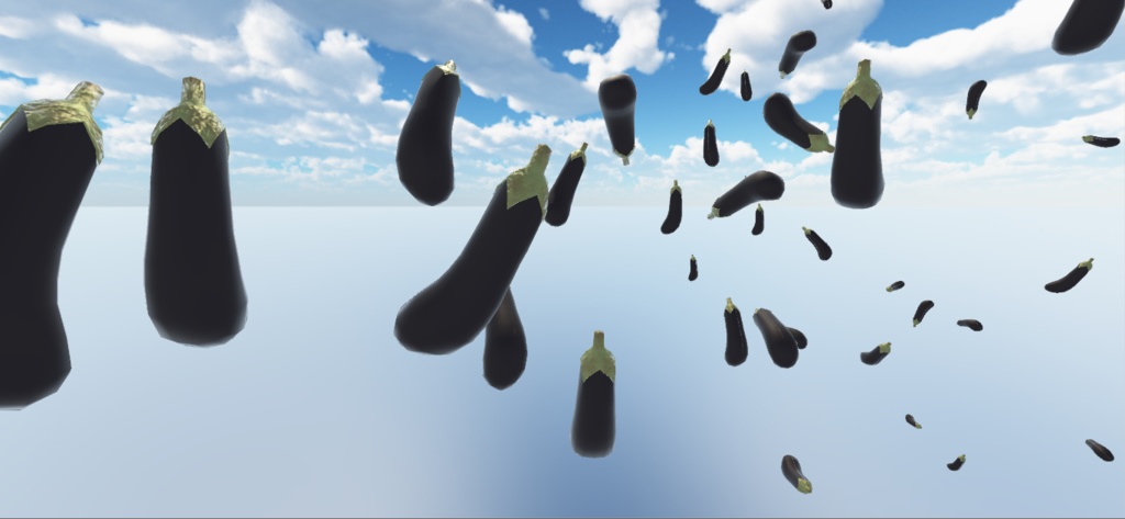 【無料】棒とナス(パーティクル付き)【VRC向け】