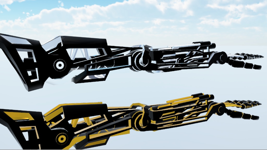 【無料】3Dモデル:MechaArm-V0【VRC向け義手】