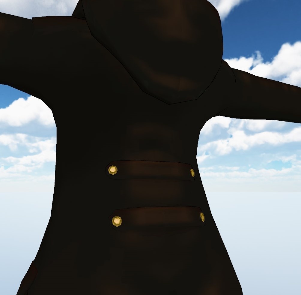【CC0】コート+素体【3Dモデル】