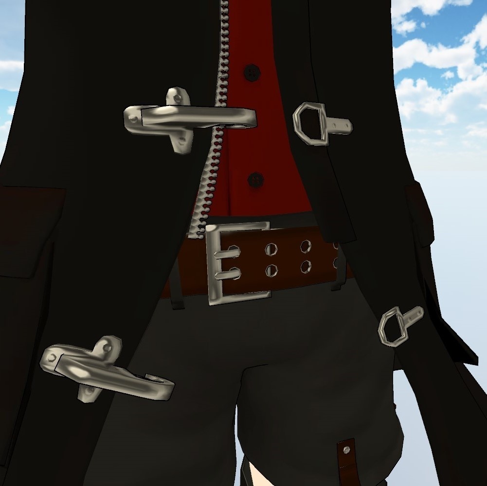 【CC0】コート+素体【3Dモデル】