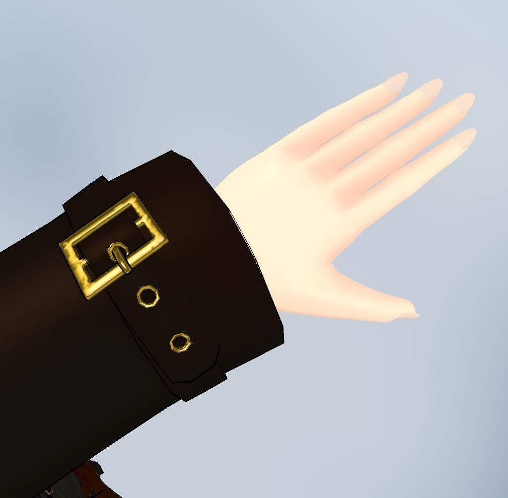 【CC0】コート+素体【3Dモデル】