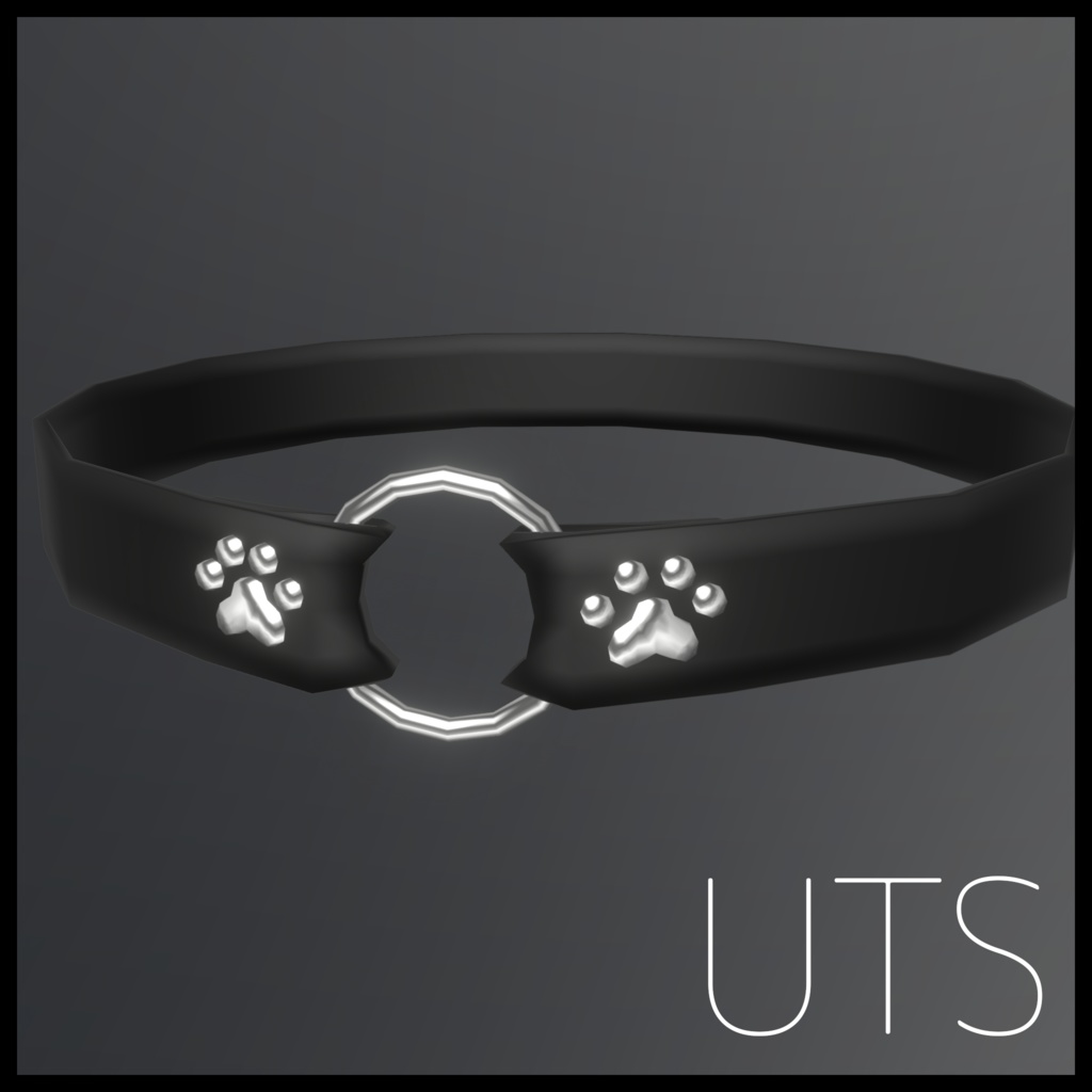 【3Dモデル】猫ちゃんガーターリング