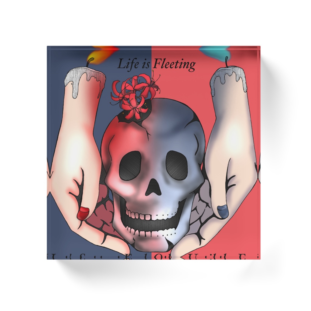 手向けられた彼岸花 アクリルブロック