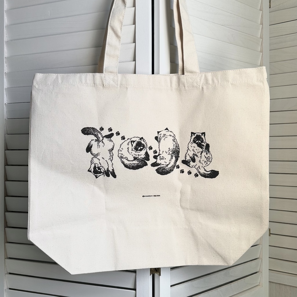 ひまねこトートバッグ Lサイズ