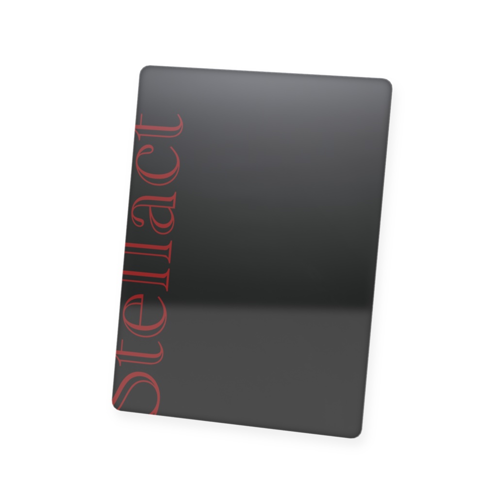 影山光座の名刺(演じて妬んで壊れそうだ)プラスチックカード