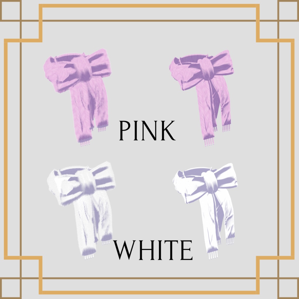 【VRChat想定】Ribbon Muffler