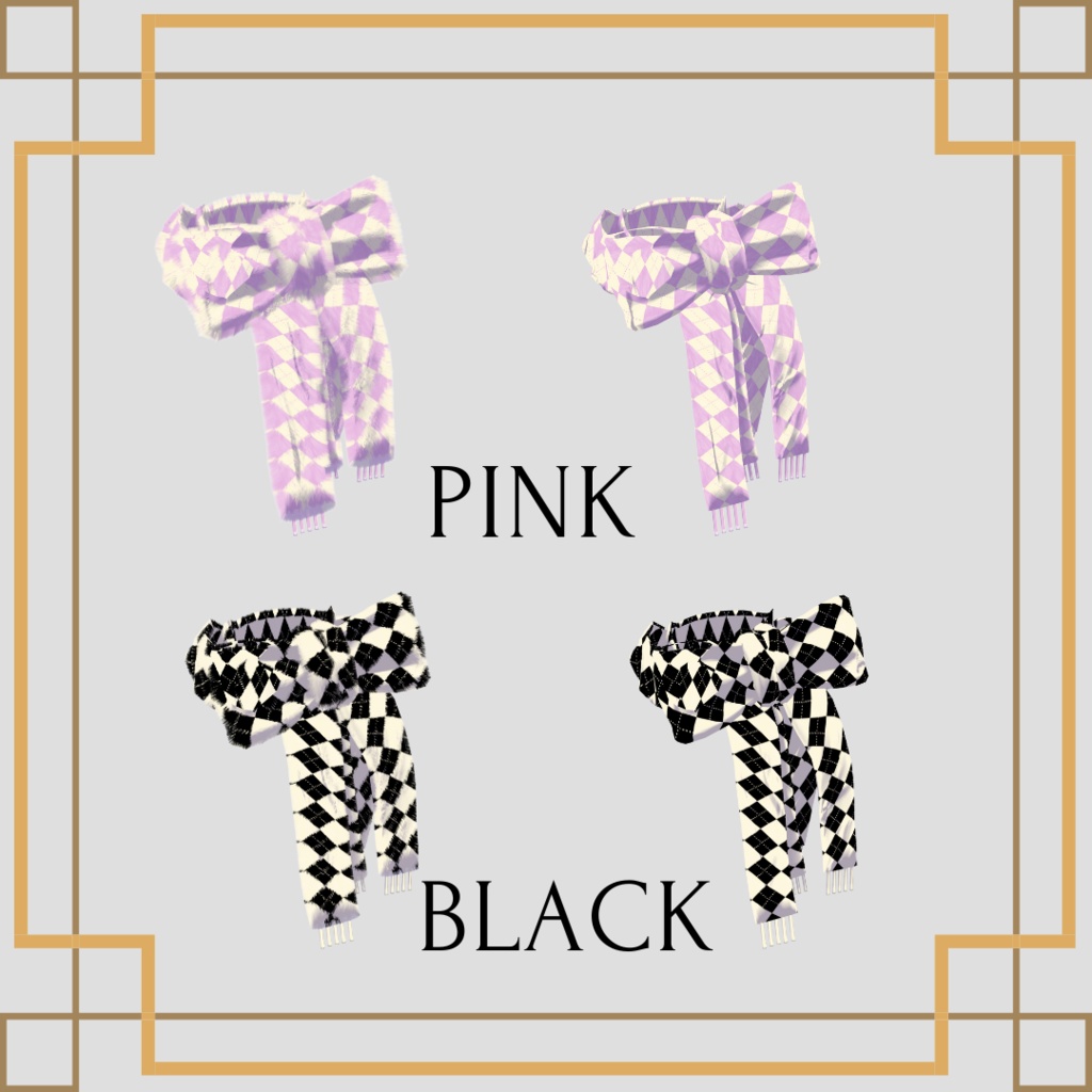 【VRChat想定】Ribbon Muffler