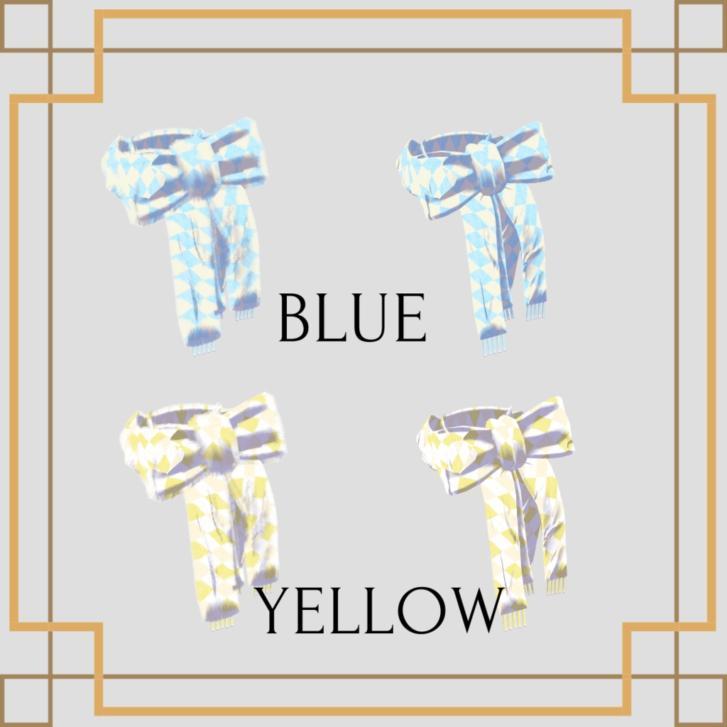 【VRChat想定】Ribbon Muffler