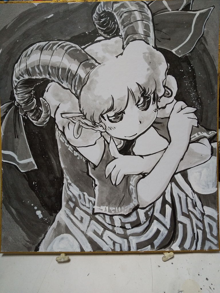 エア例大祭色紙・饕餮UMA