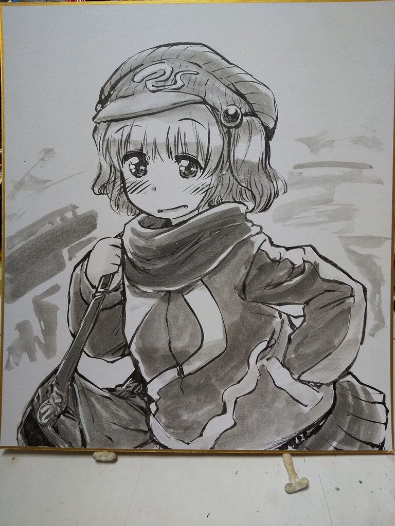 エア例大祭色紙・１月にとり