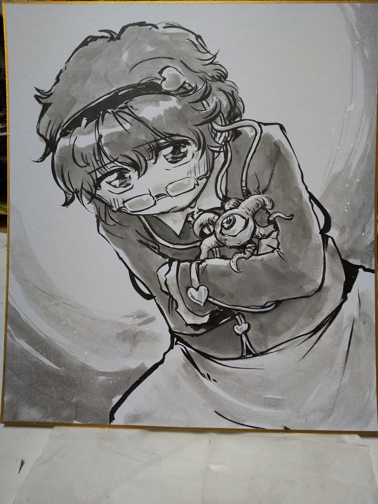 エア例大祭色紙・さとりさん