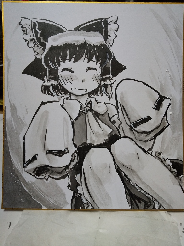 エア例大祭色紙・霊夢さん