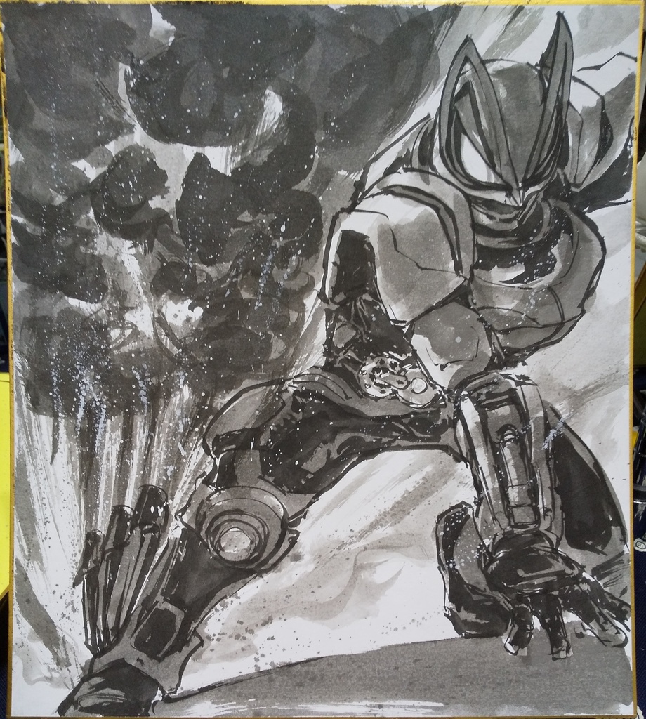 ２０２５冬コミイラスト色紙：ギーツ