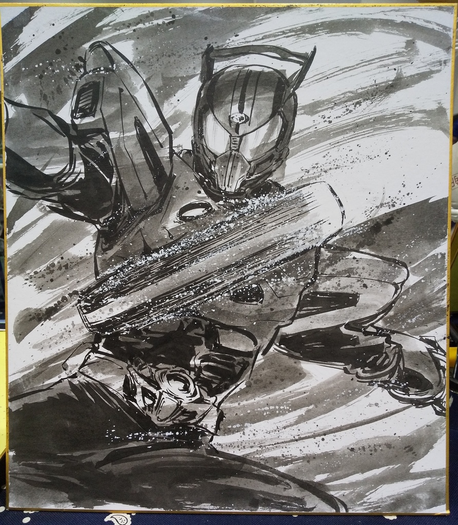 ２０２５冬コミイラスト色紙：ドライブ