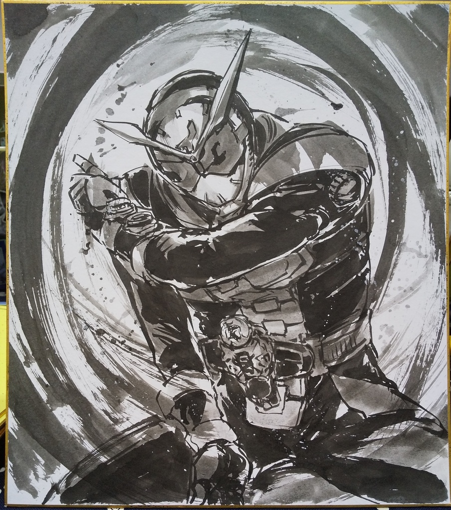 ２０２５冬コミイラスト色紙：ジオウ