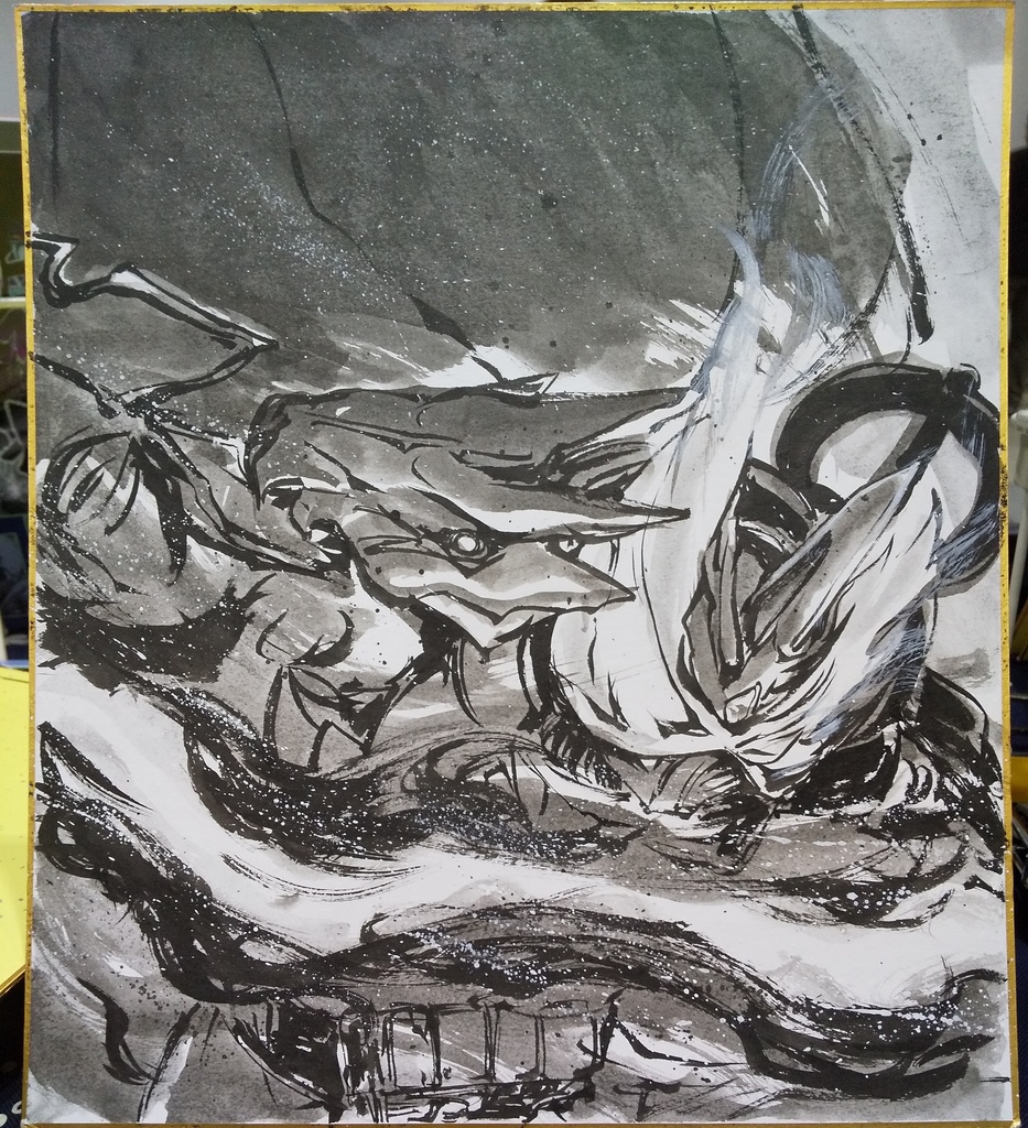 ２０２５冬コミイラスト色紙：セイバー