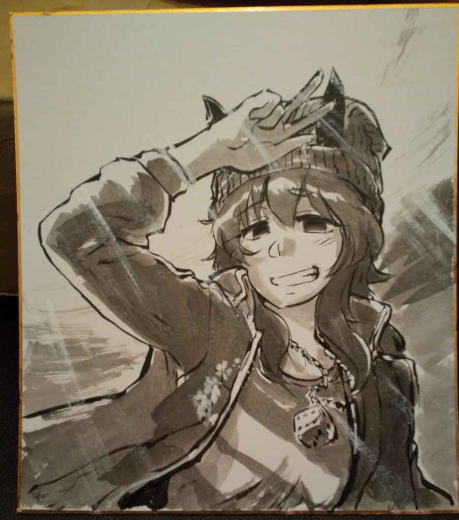 イラスト色紙：ナカヤマフェスタ