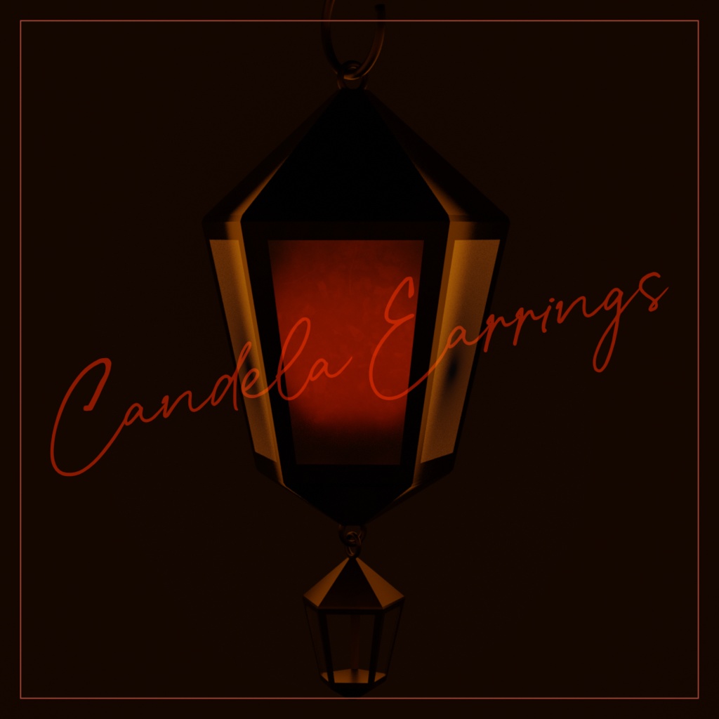 【ちまこぞく対応】CandelaEarrings＆Necklace【西洋の街灯を模したイヤリング＆ネックレス】