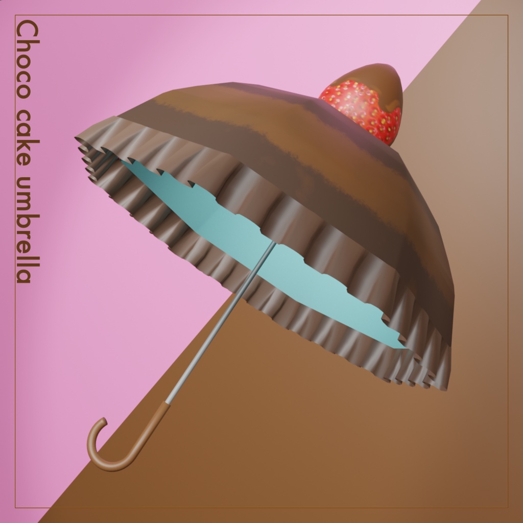 【ちまこぞく対応】Chococake umbrella&Pierce
