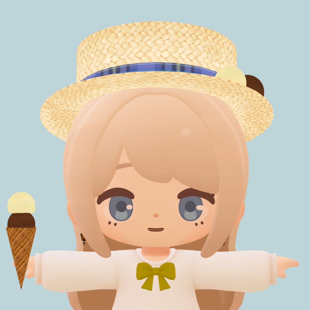 【ちまこぞく対応】ice cream summer hat