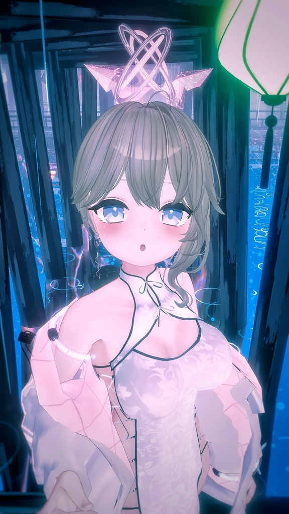 【Animation】まわる!光る!CYBER NEKOMIMI【サイバー×天使の輪×ねこみみ】