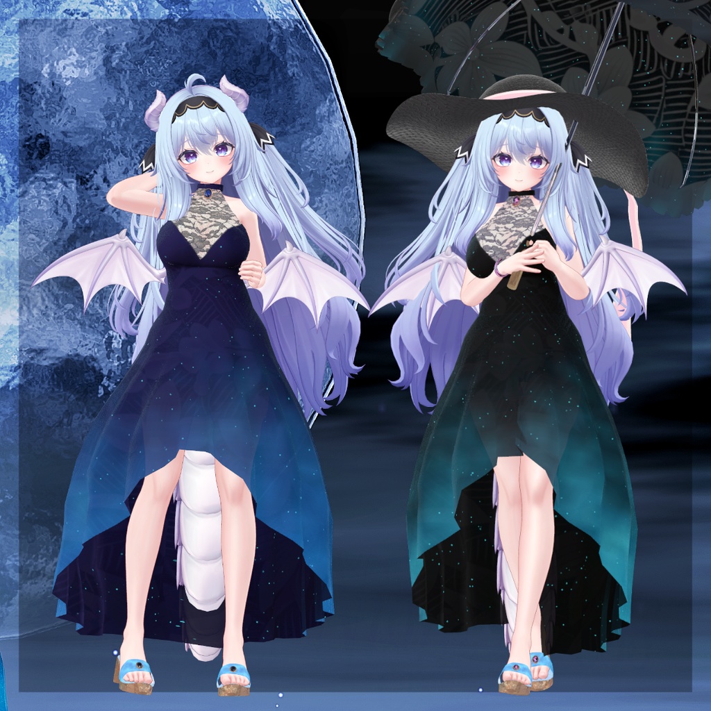 22アバター 動く!Summer Night Dress (追加マテリアル)