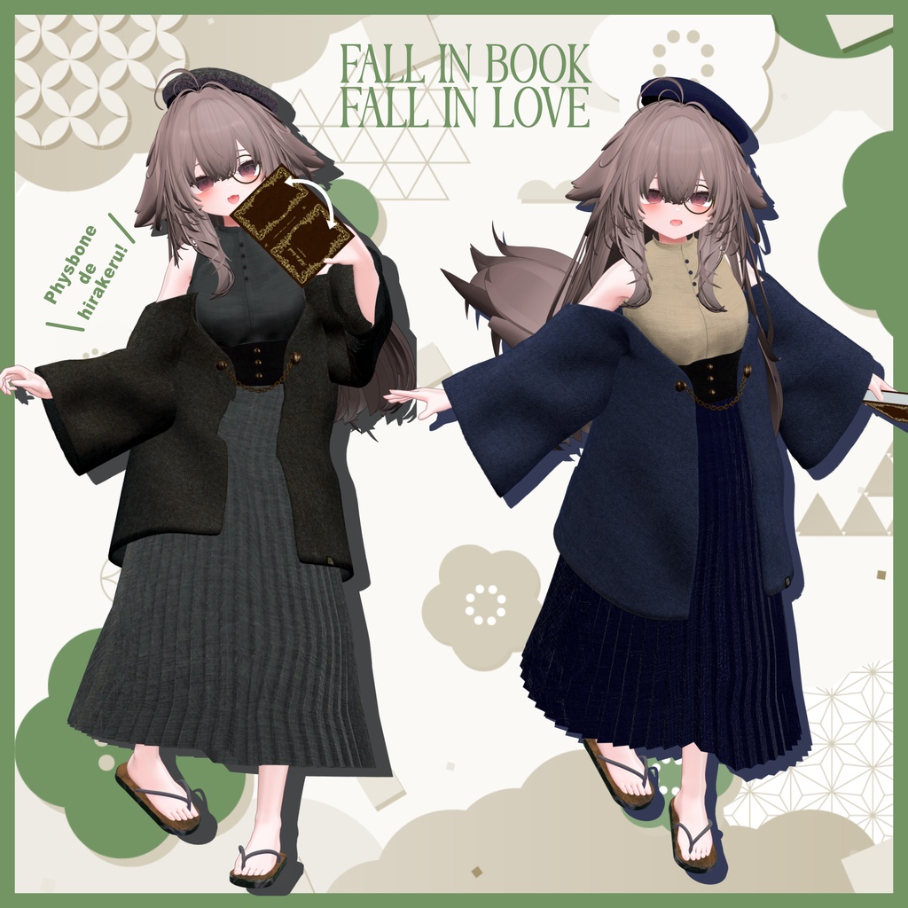 【31アバター対応】FALL IN BOOK,FALL IN LOVE #tatsu3D