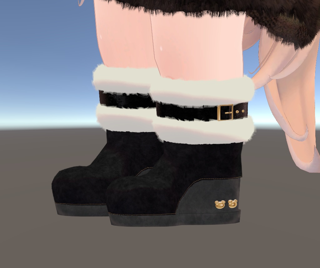 【1000 follower記念!】Kuma Fur Boots(20アバター)