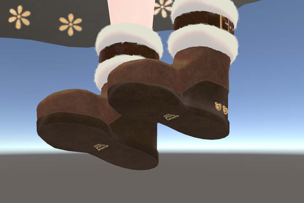 【1000 follower記念!】Kuma Fur Boots(20アバター)