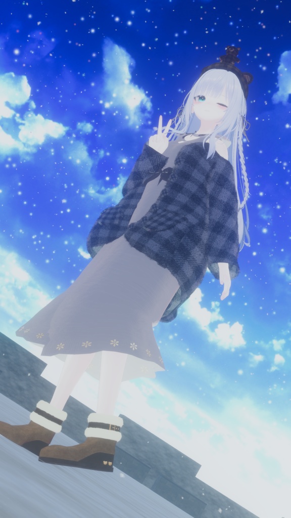 【1000 follower記念!】Kuma Fur Boots(20アバター)