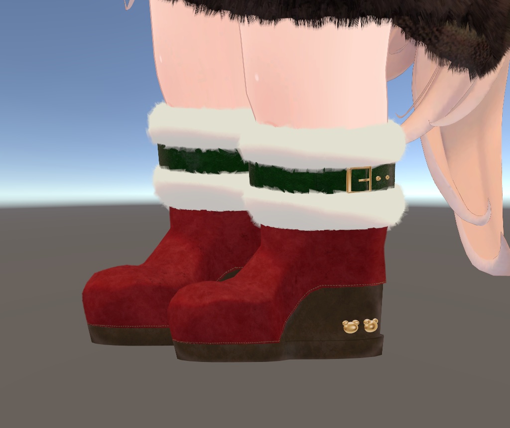 【1000 follower記念!】Kuma Fur Boots(20アバター)