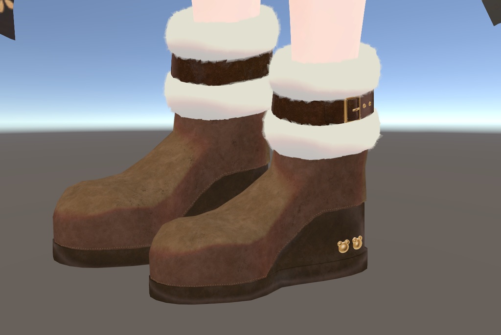 【1000 follower記念!】Kuma Fur Boots(20アバター)
