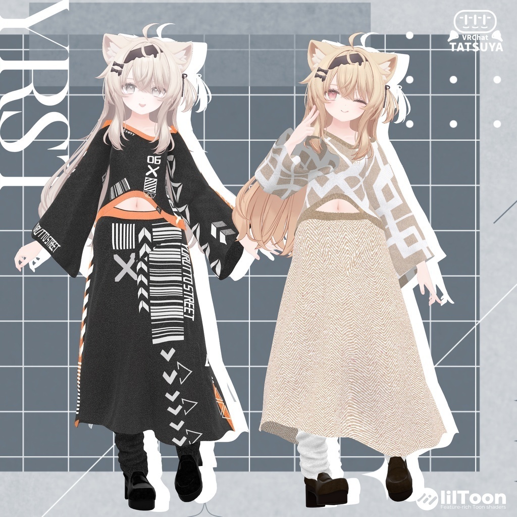 【無料】【YRST】Cyber tech Texture(追加マテリアル)【31アバター対応】