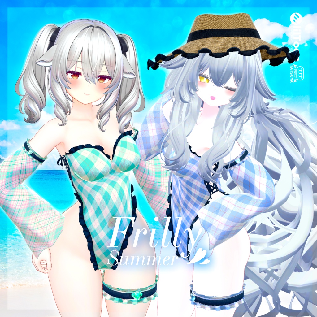 【✨3日間限定1400円→390円✨】【8アバター対応】Frilly Summer #tatsu3d