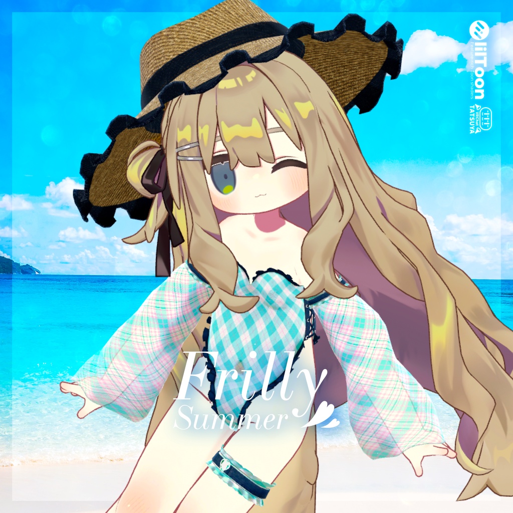 【✨3日間限定1400円→390円✨】Frilly Summer #tatsu3d