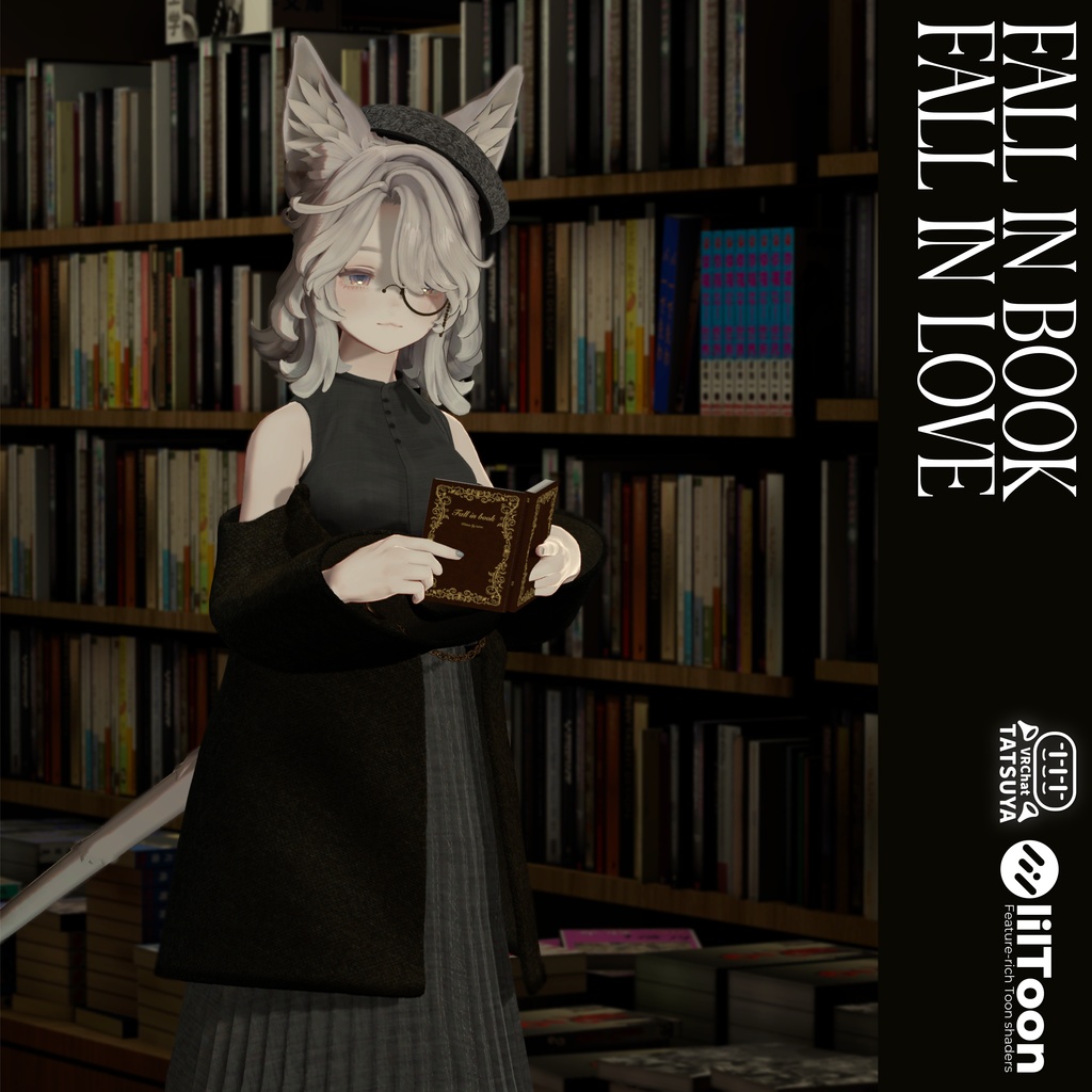 【✨50%off SALE✨】【33アバター対応】FALL IN BOOK,FALL IN LOVE #tatsu3D