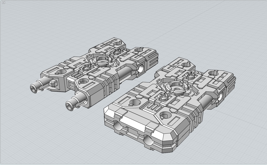 オリジナルSF武器シリーズ　ブースターキャノン（2セット特典パーツ付き）