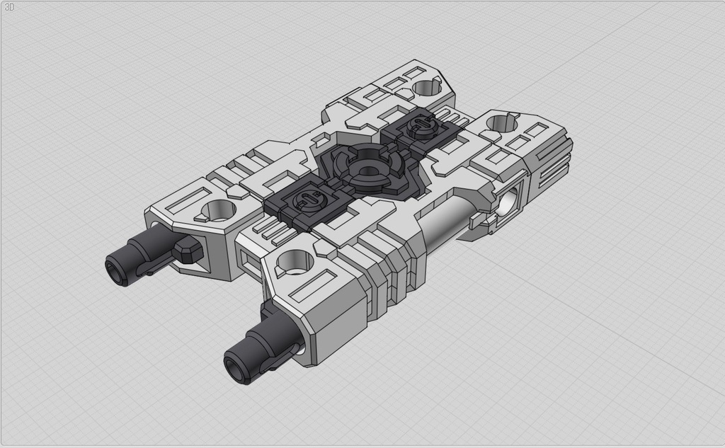 オリジナルSF武器シリーズ　ブースターキャノンver.1.5（ホワイト）