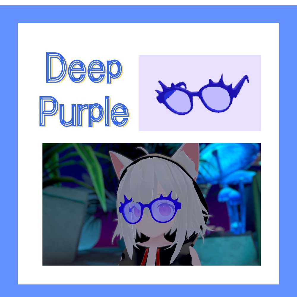 【 VRChat想定 】とげとげサングラス