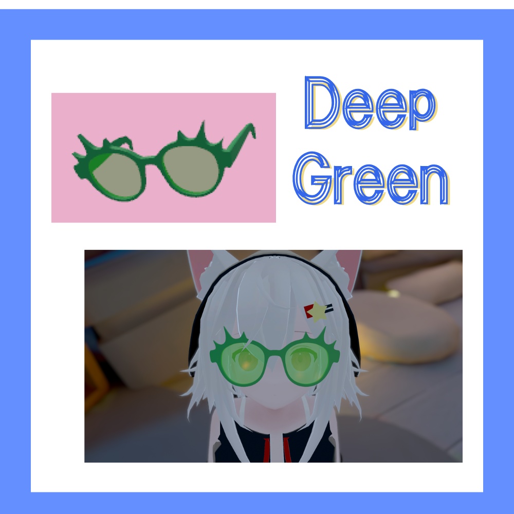 【 VRChat想定 】とげとげサングラス