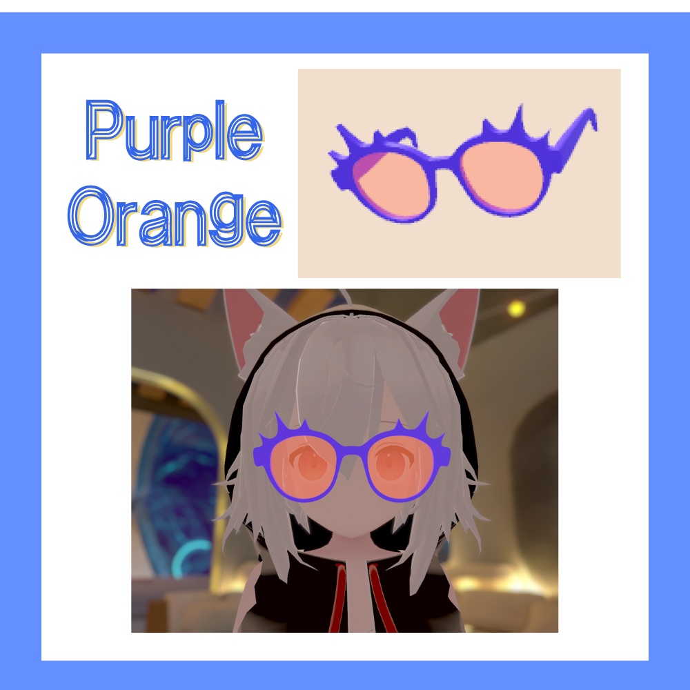 【 VRChat想定 】とげとげサングラス