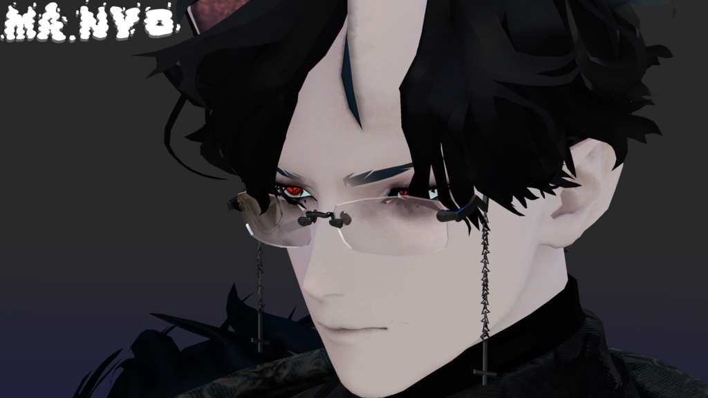 悪魔リーマン対応眼鏡【Rimless Glasses】