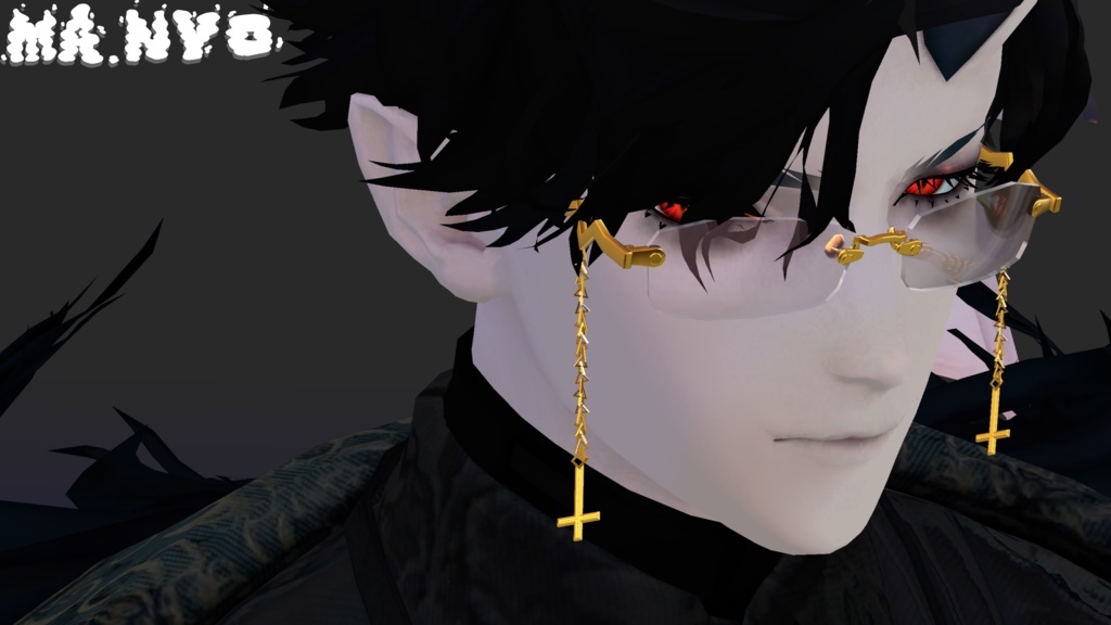 悪魔リーマン対応眼鏡【Rimless Glasses】