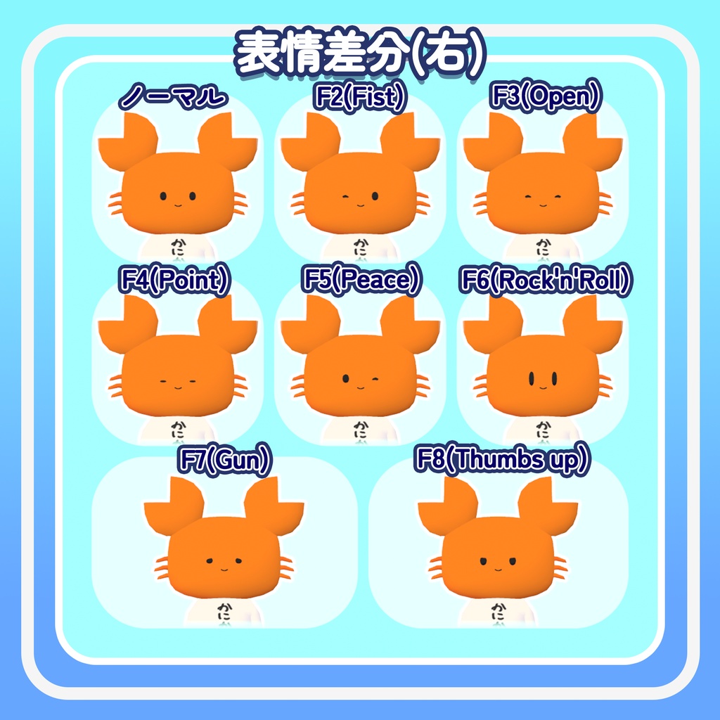 【オリジナル3Dモデル】かにかも?/ Kanikamo?