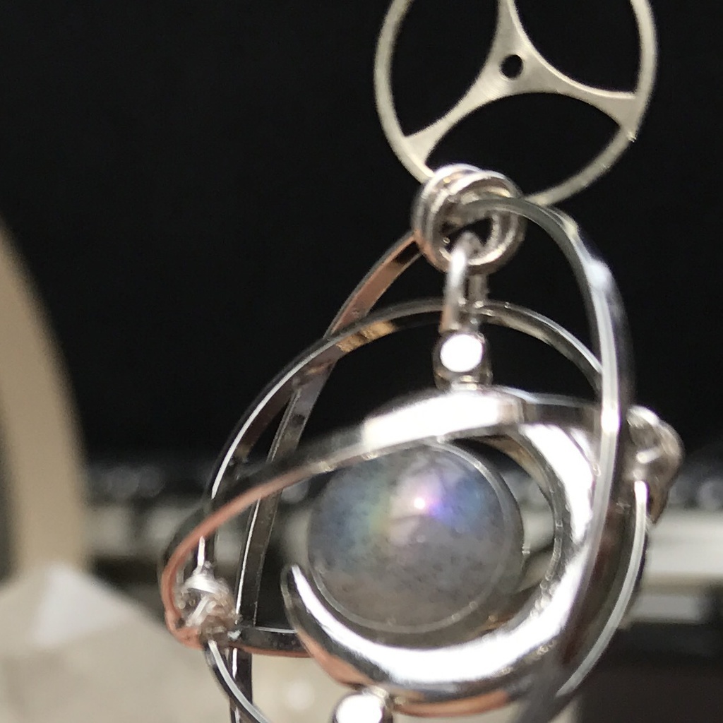 《クロノスの環》ラブラドライト・シルバー