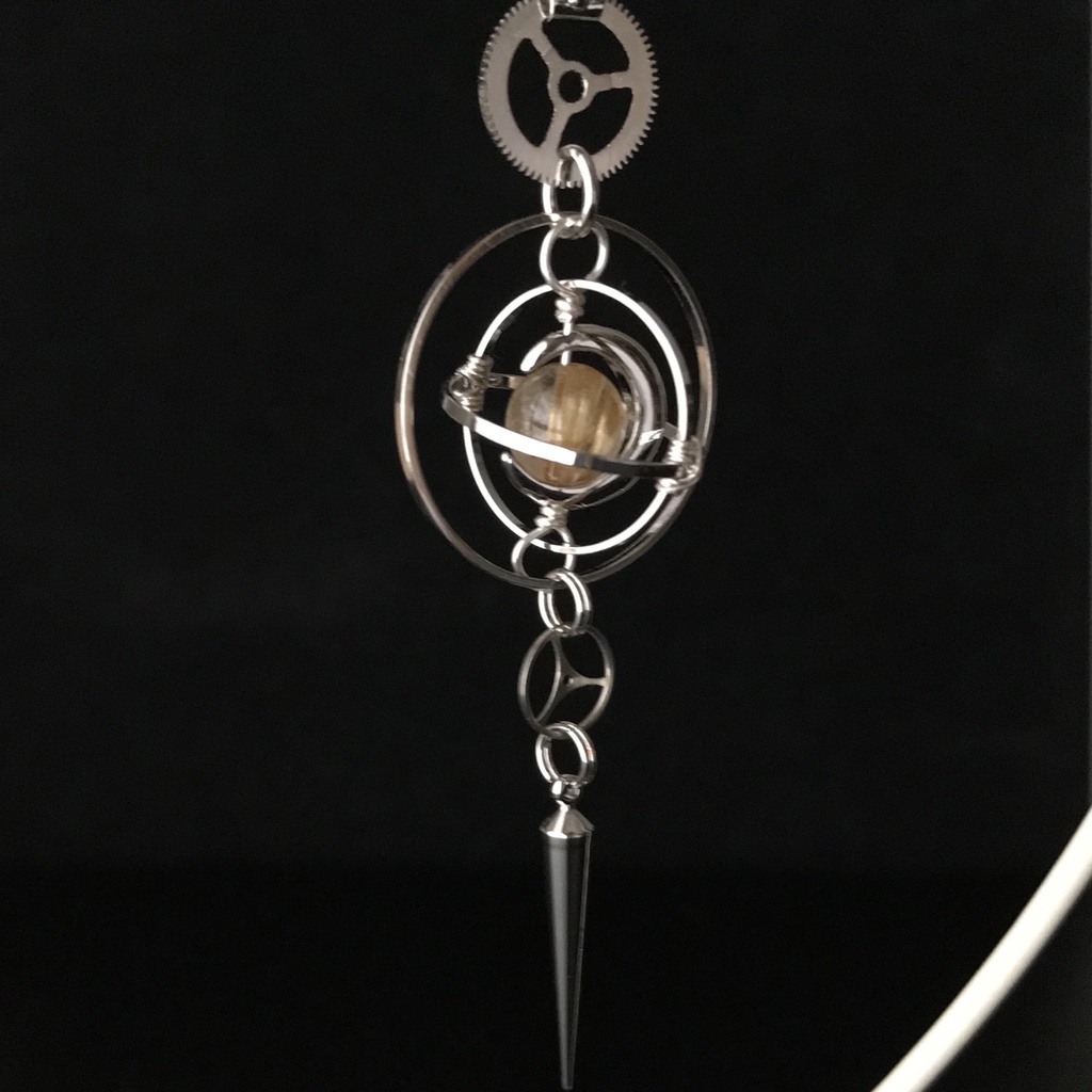 《クロノスの環》ルチルクォーツ・シルバー